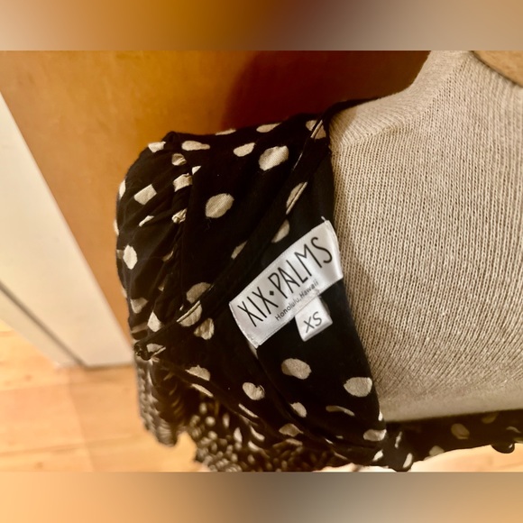 XIX PALMS Polka Dot Positano Terrace Pleated Mini Dress ~ Sz XS ~ Like New - Picture 8 of 10